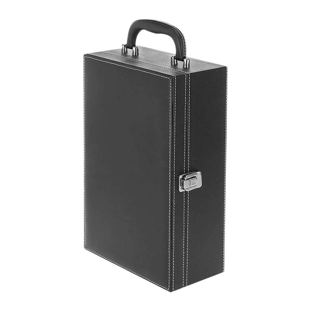 2-Bottle Wine Suitcase with 4-piece Corkscrew Tool Set 4