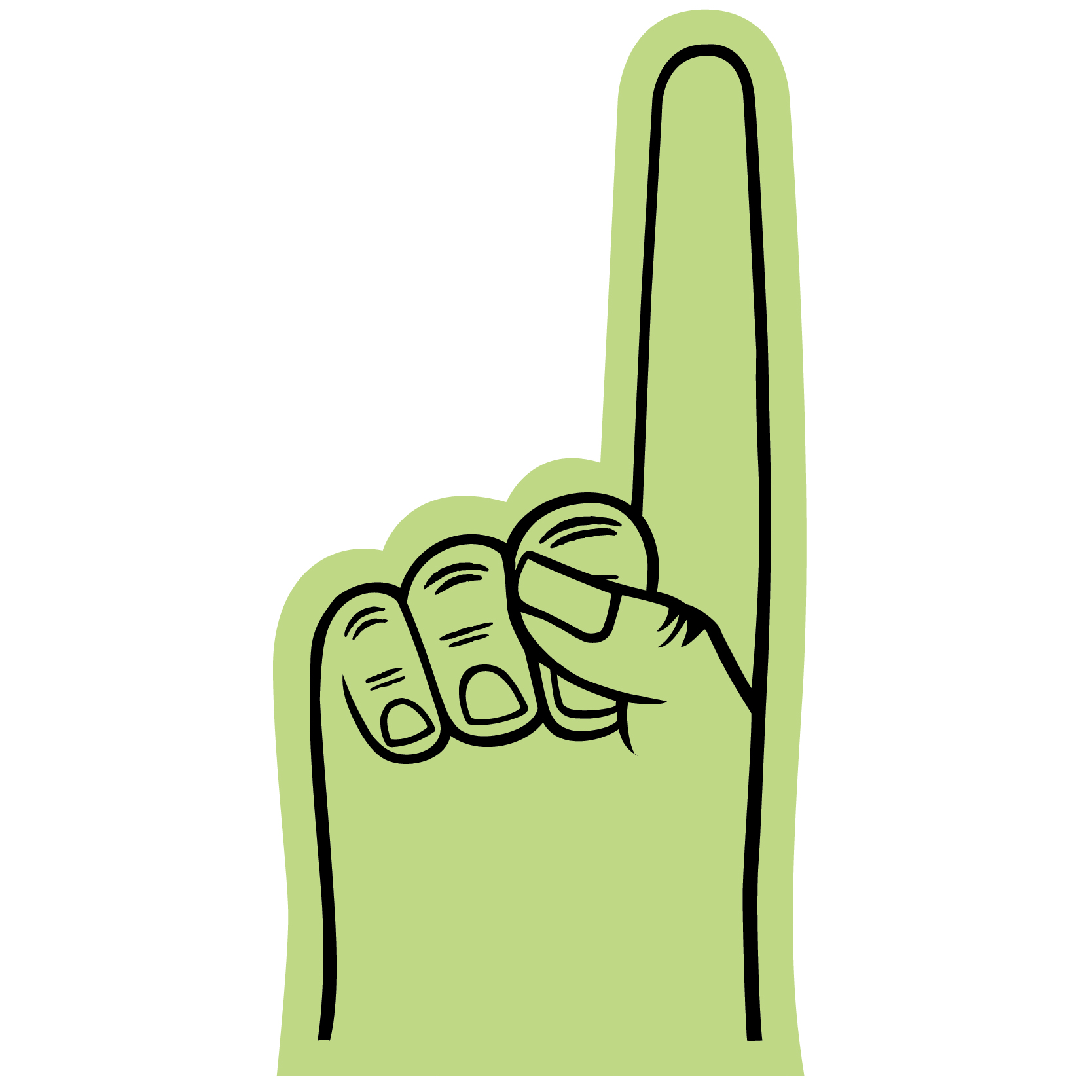 7.5" Foam Hand 36