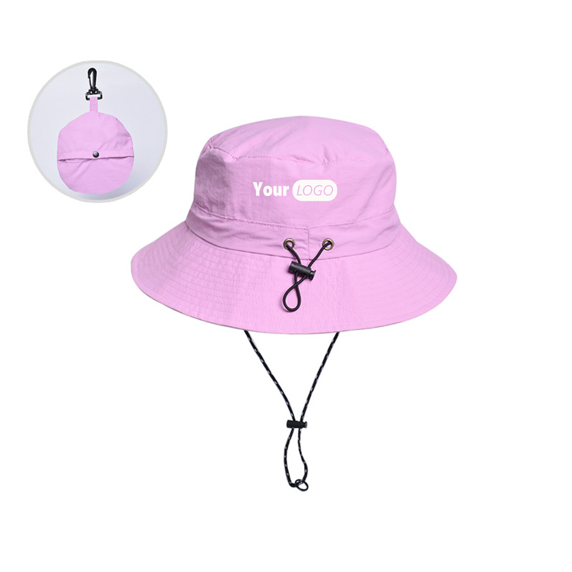 Adjustable Wide Brim Bucket Hat 1