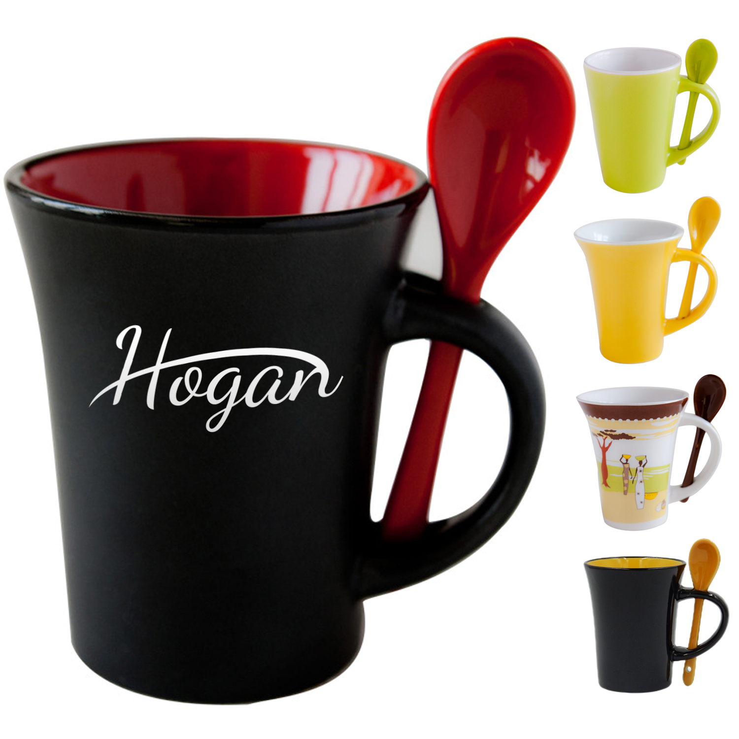 11oz Ceramic Mug with Spoon 2