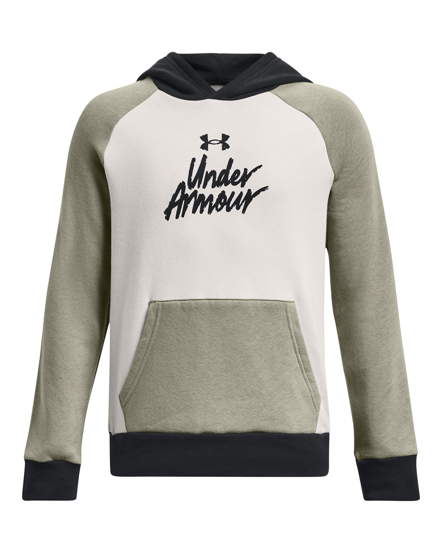 UA Rival Fleece Script Colorblock Boys' Hoodie 3