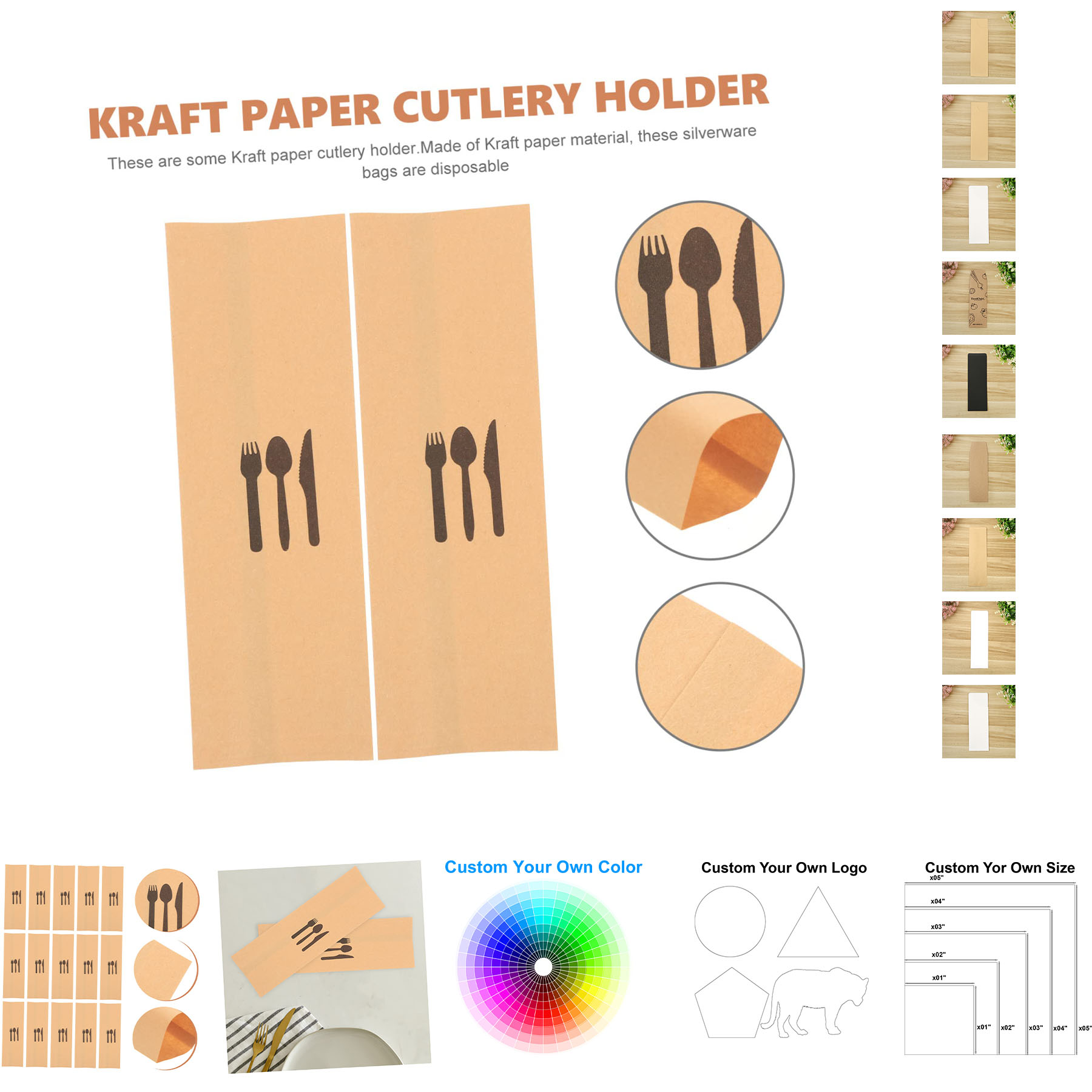 Disposable Cutlery Utensil Holder 2