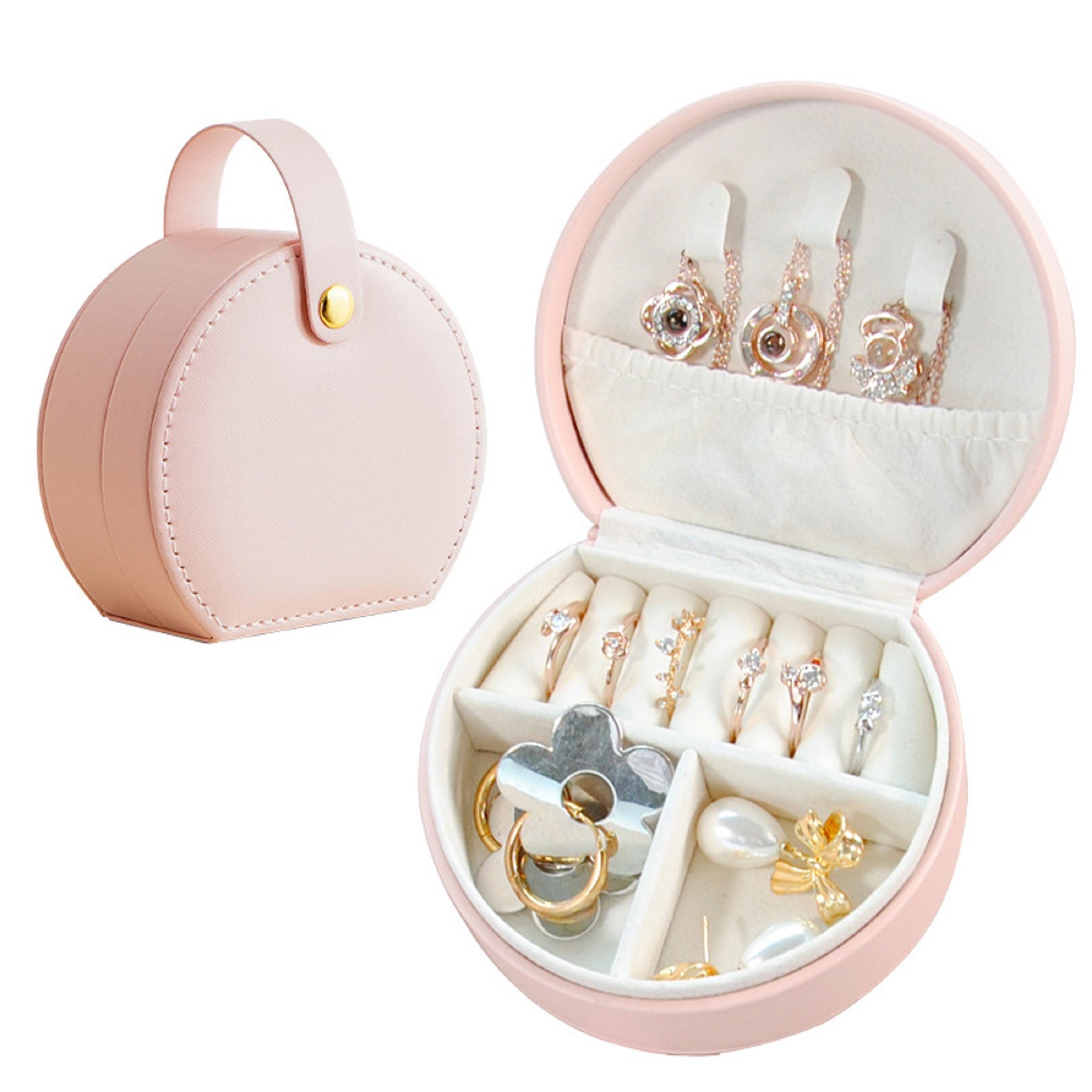 Portable Travel Jewelry Organizer Storage Case 2