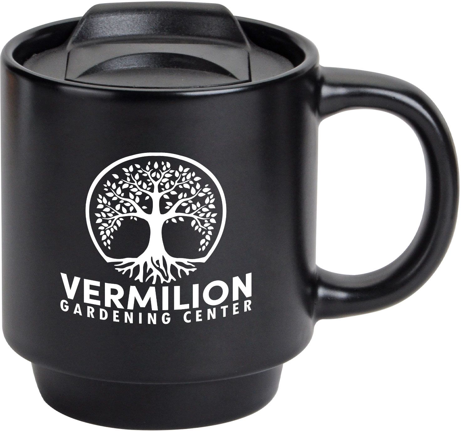 CORK BOTTOM CERAMIC MUG 13 OZ WITH LID 17
