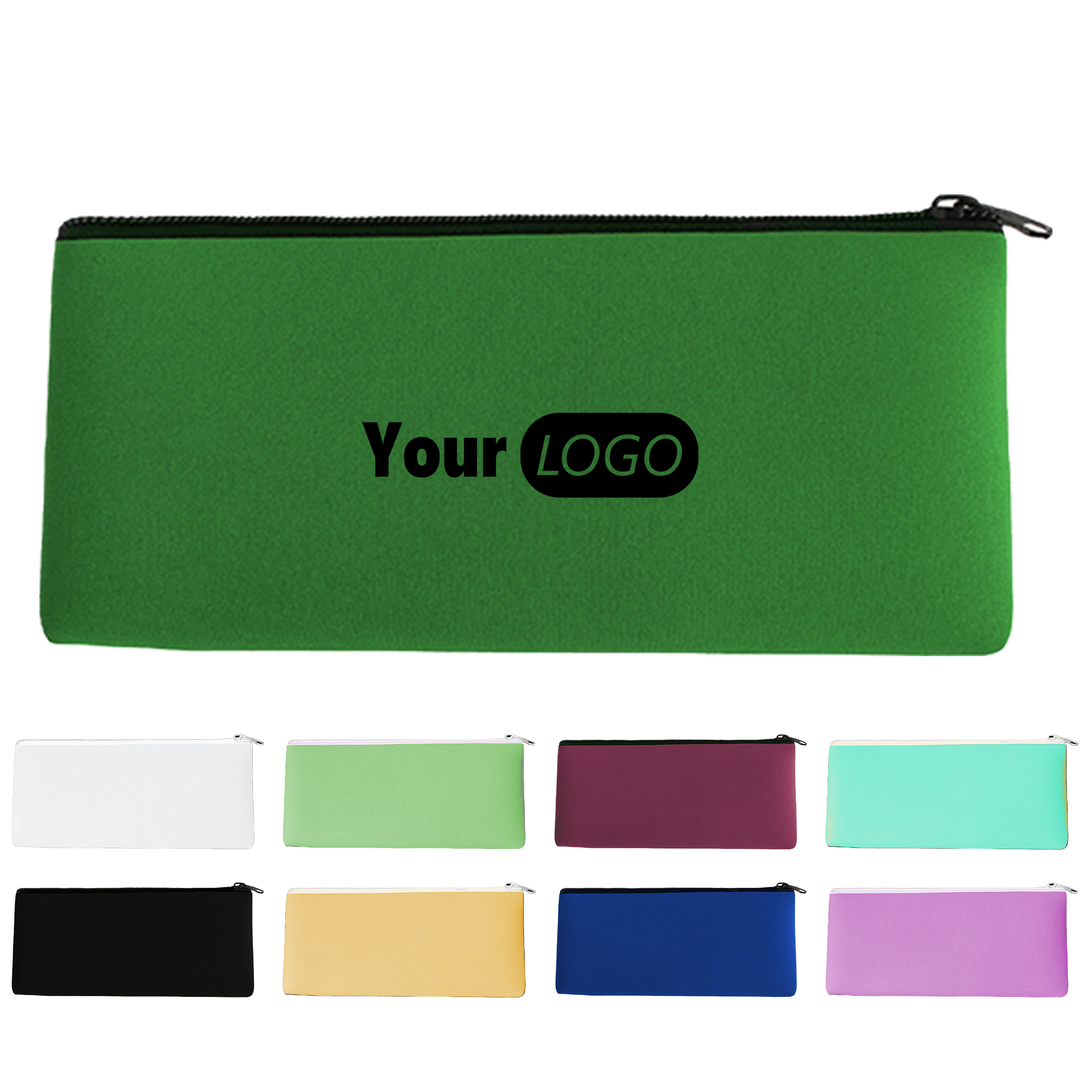Neoprene Elementary School Square Zipper Stationery Bag 1