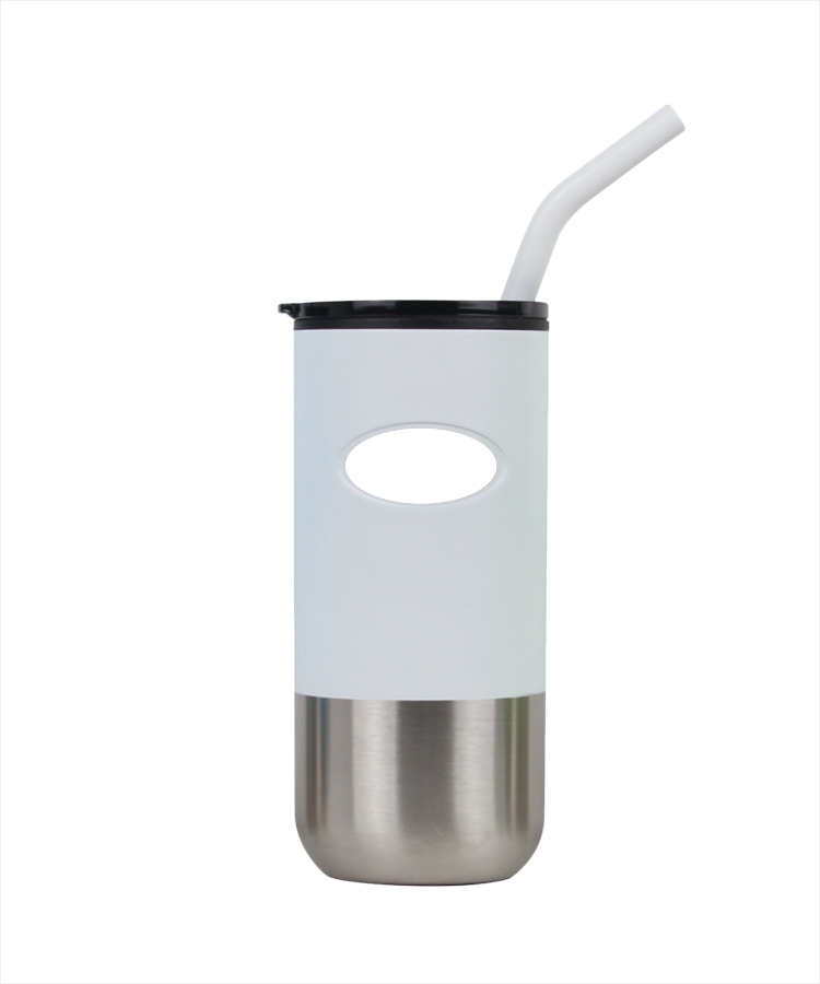 Union Printed - 18oz Double-wall Stainless Steel Tumbler (plastic liner) SS Drinking Straw 3