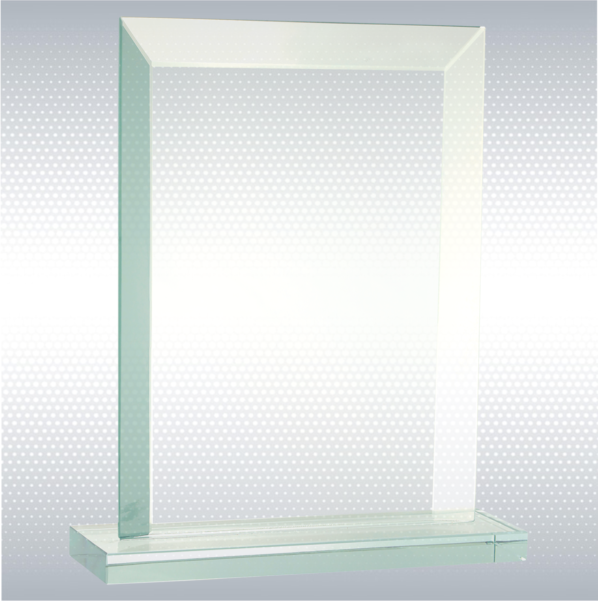 8 1/2" Rectangle Jade Glass Award 1