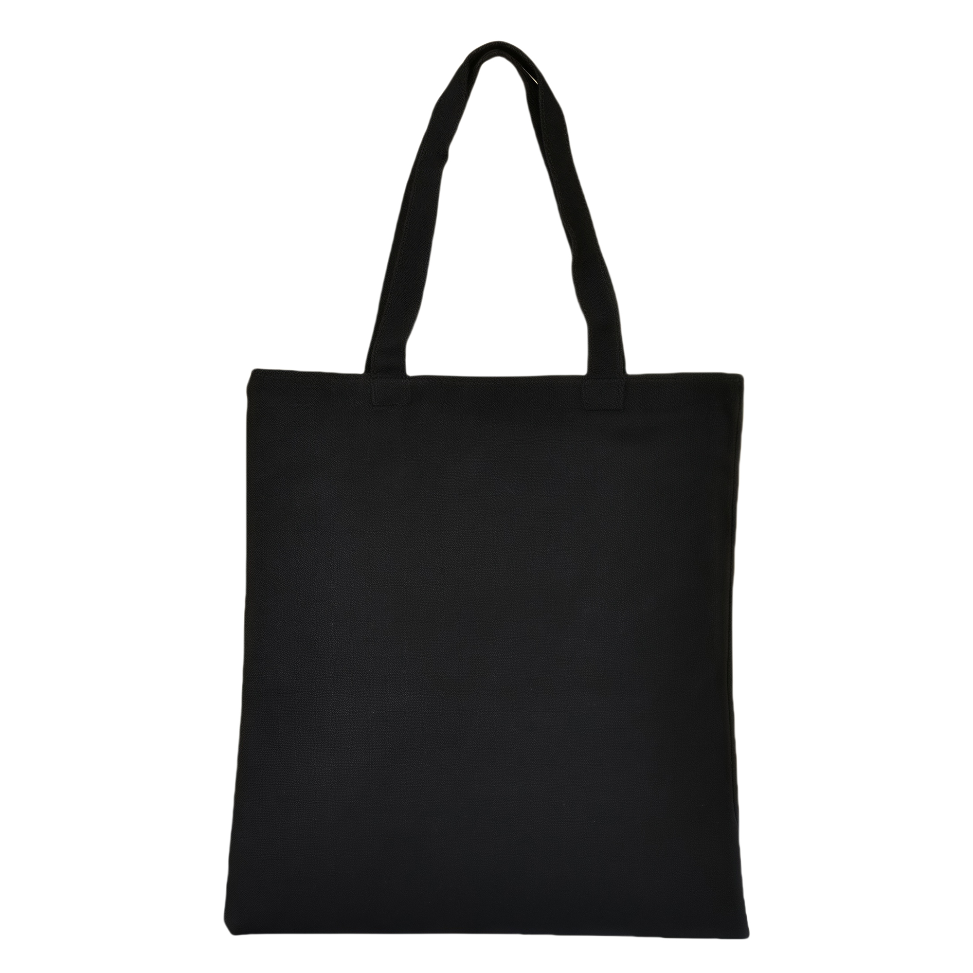Black Eco-Friendly Canvas Tote Bag Reusable Large Durable Shopping Bag 14x16" 3