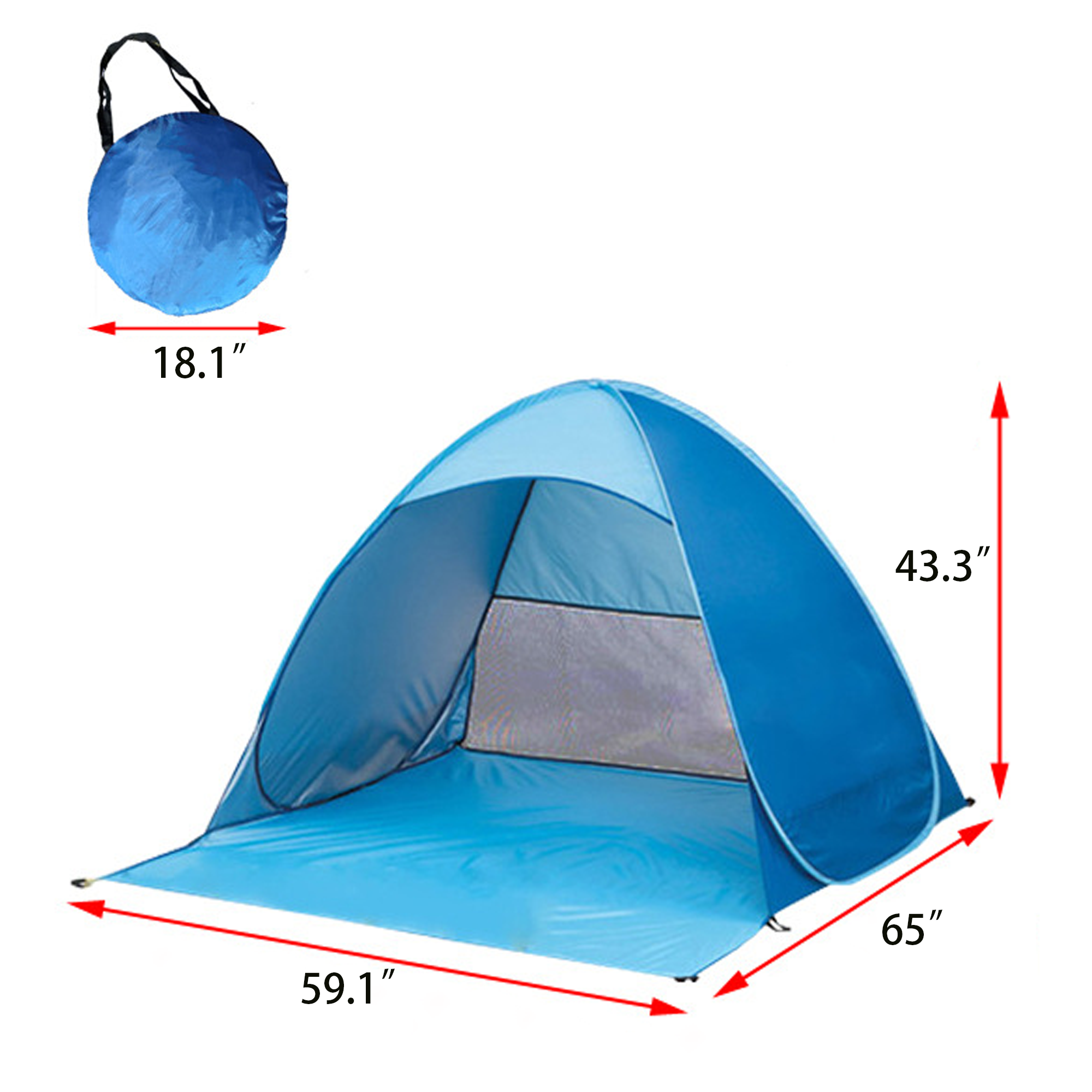 Portable Instant Pop-Up Beach Sunshade Tent 4