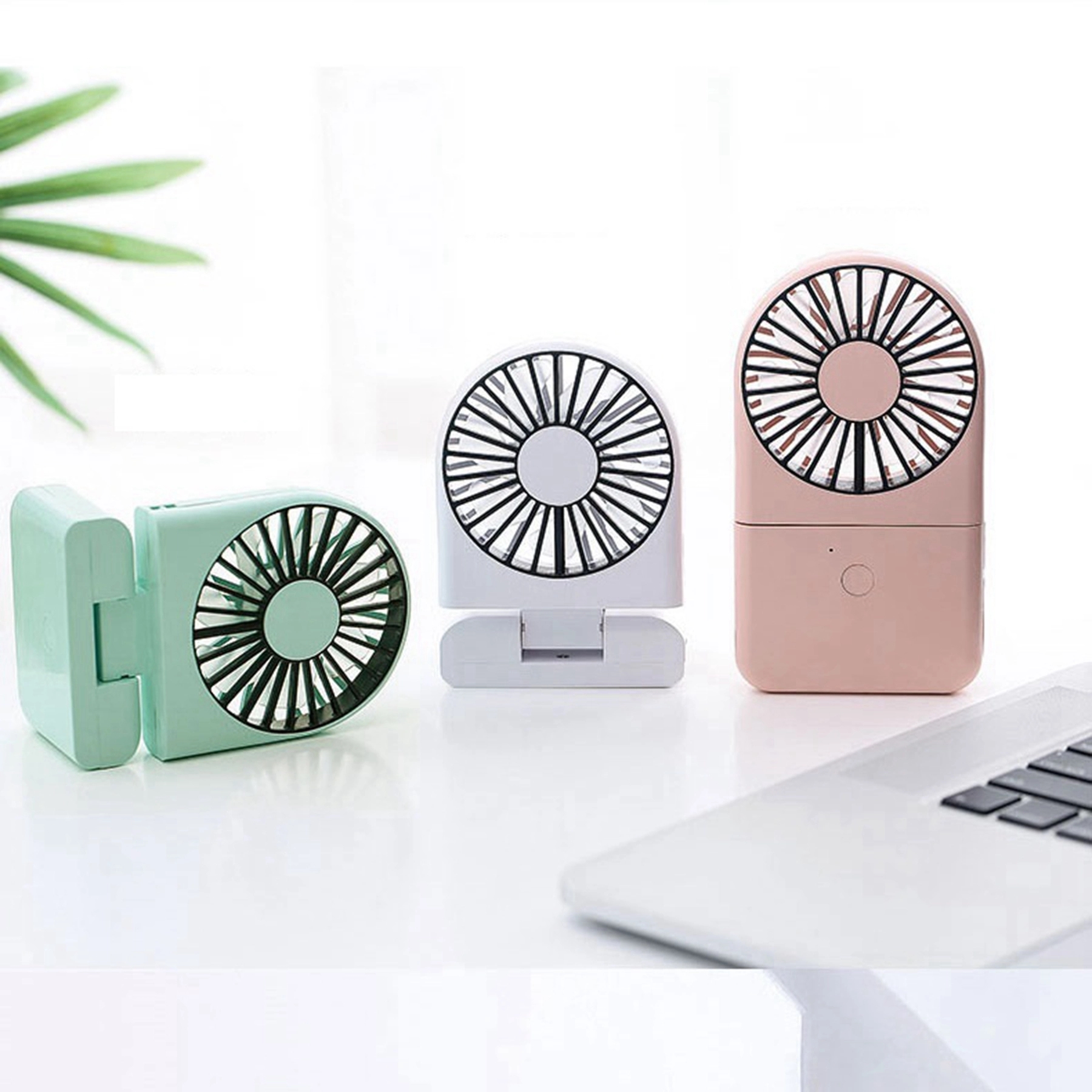 1800 mAh Rechargeable USB Foldable Fan with Power Bank 4