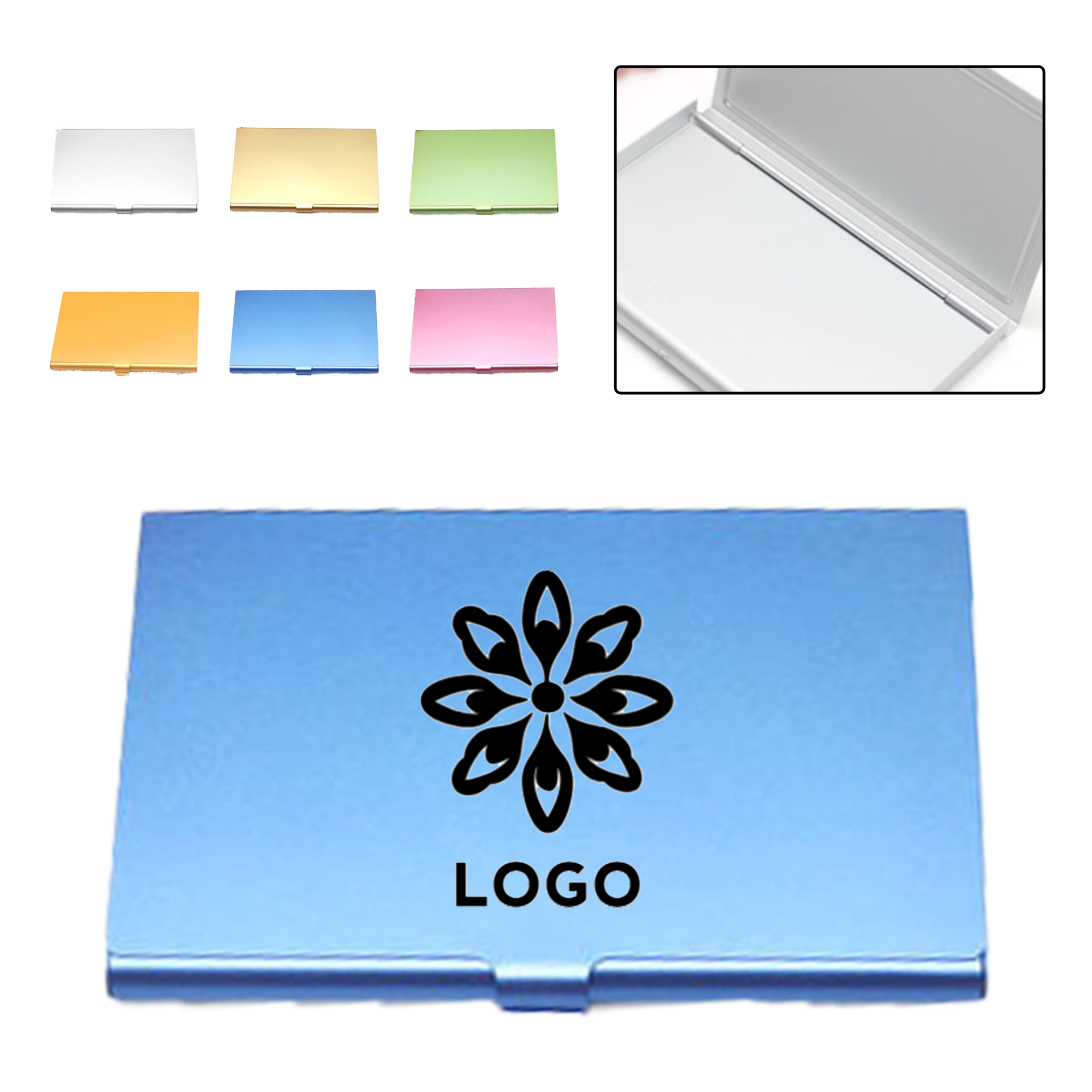 Colorful Metal Business Card Holder 2