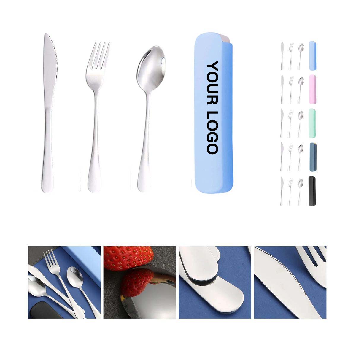 Travel Cutlery Set Stainless Steel Portable 2