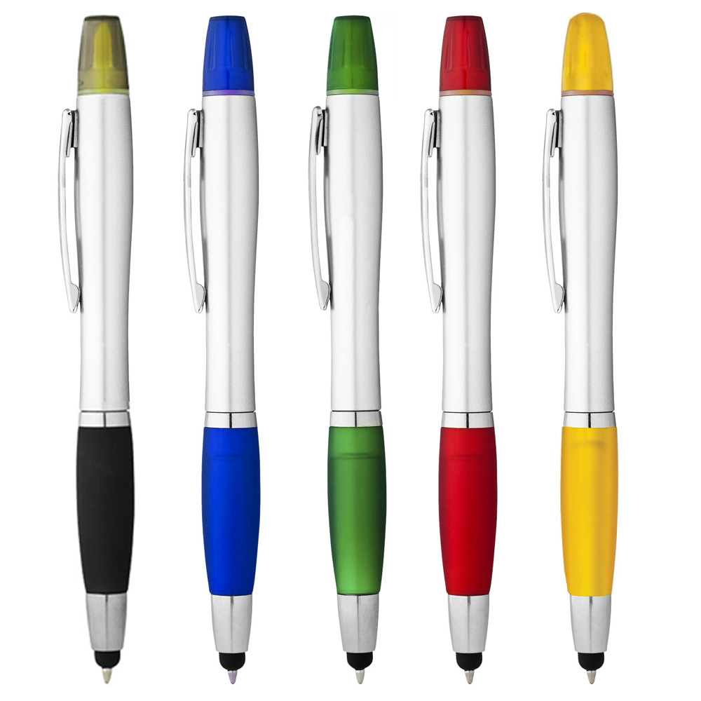 2-in-1 Ballpoint Pen with Highlighter 3