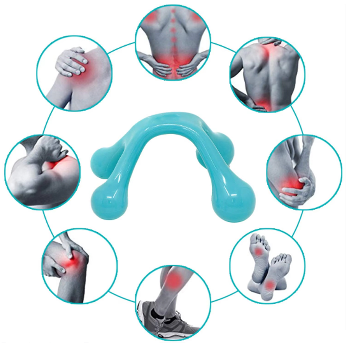 Tri-Point Handheld Massage Tool for Stress Relief 5