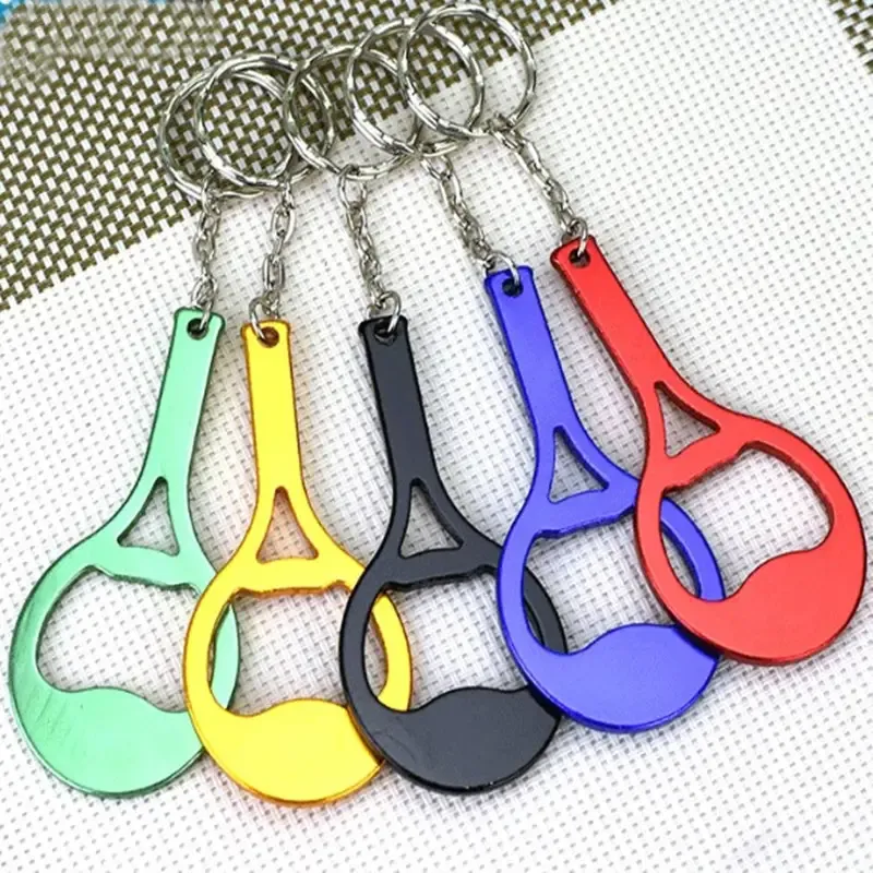 Tennis Racket Shape Bottle Opener w/Key Chain 7