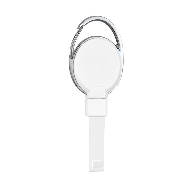 PVC FREE RECYCLED PLASTIC CARABINER BADGE REEL W/METAL CLIP (Patent US 11,974,638 B1) 3