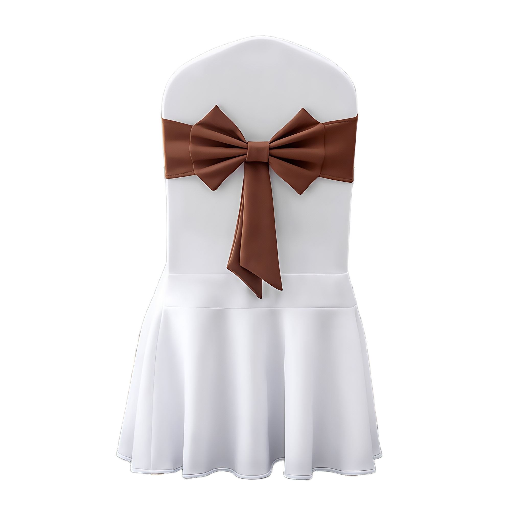 Elastic No-Tie Bow Chair Back Sash for Banquet Wedding Decoration 10