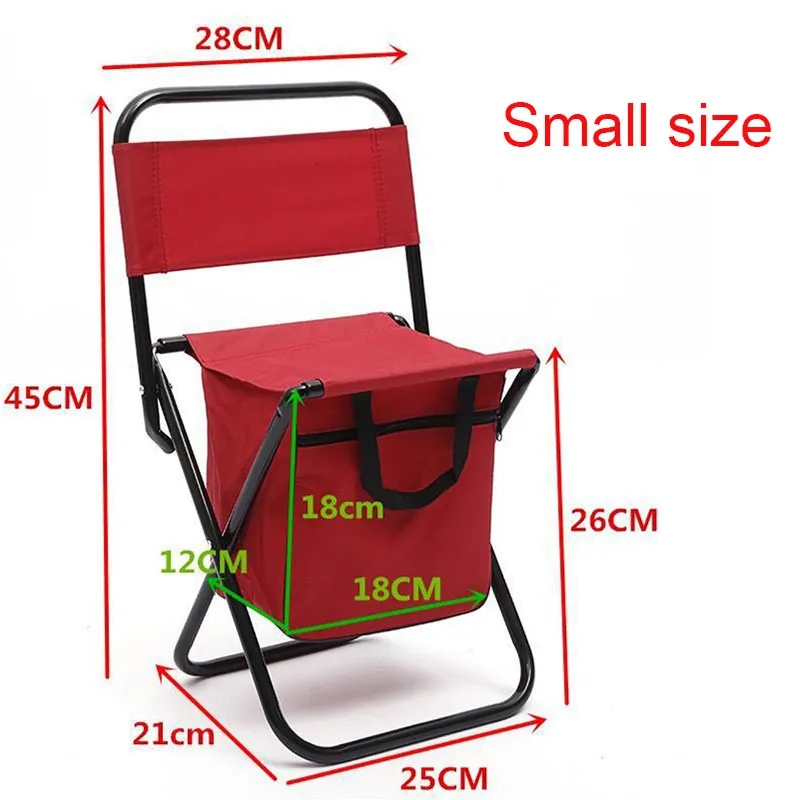 Portable Folding Fishing Chair with Cooler Bag 8