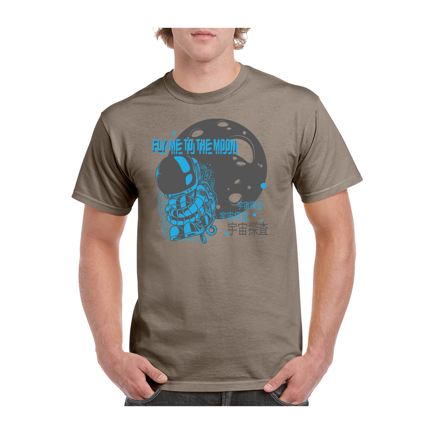 Gildan™ 5.3 oz Cotton Pre-Shrunk T-Shirt (2 Color Imprint) 56