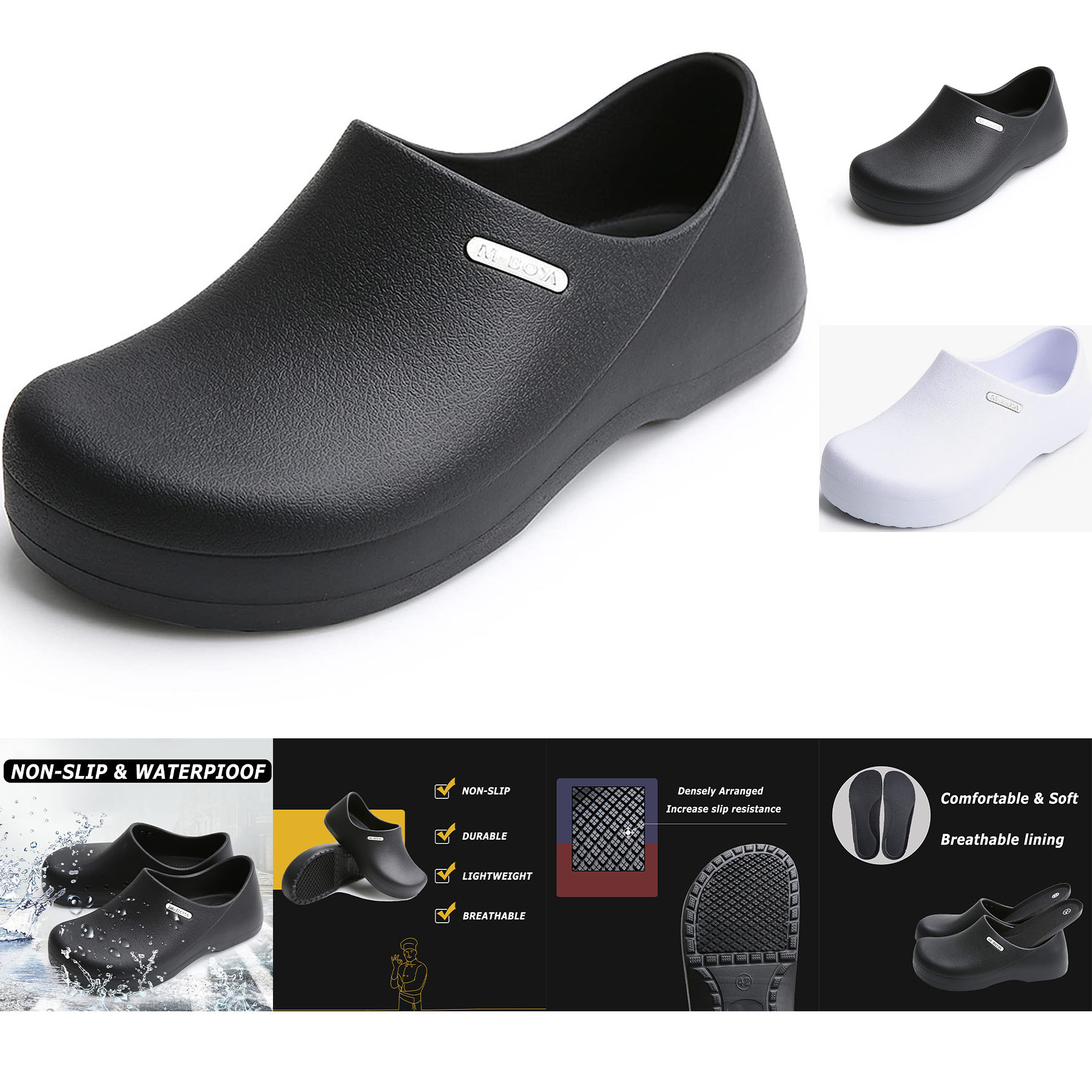Mens Womens Non Slip Work Shoes Chef Shoes 2