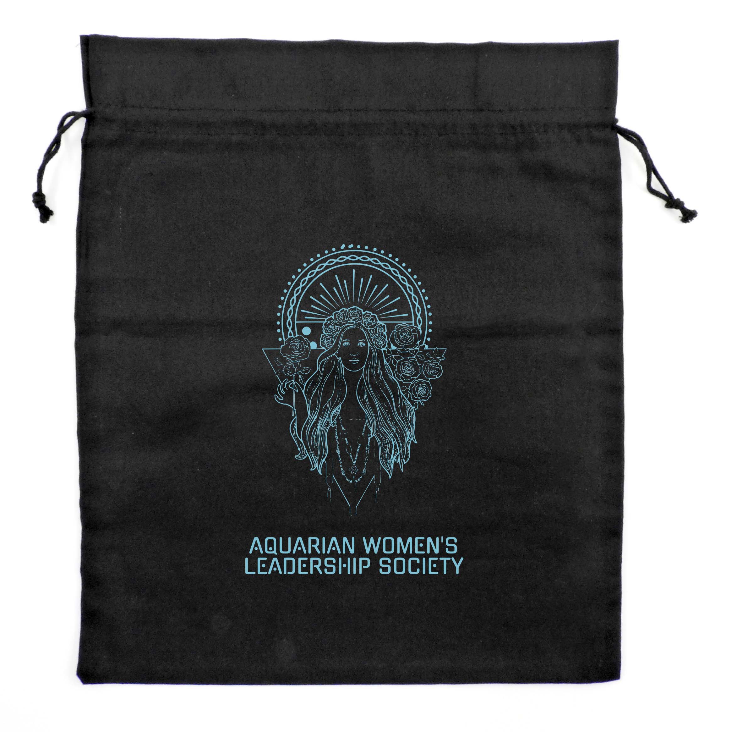 "Duplex" Cotton Double Drawstring Bag 12 x 14" 1