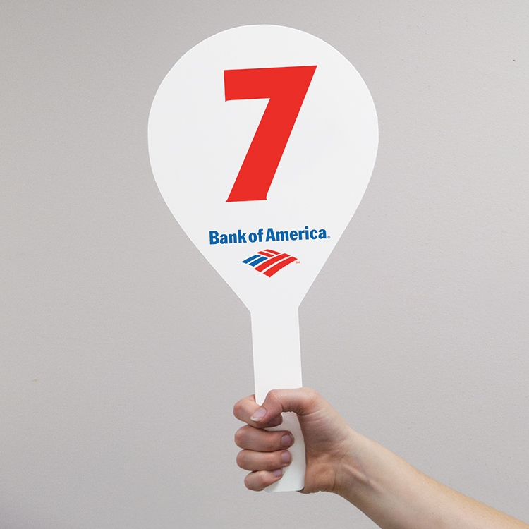 Teardrop Shaped Hand Sign 8 x 16