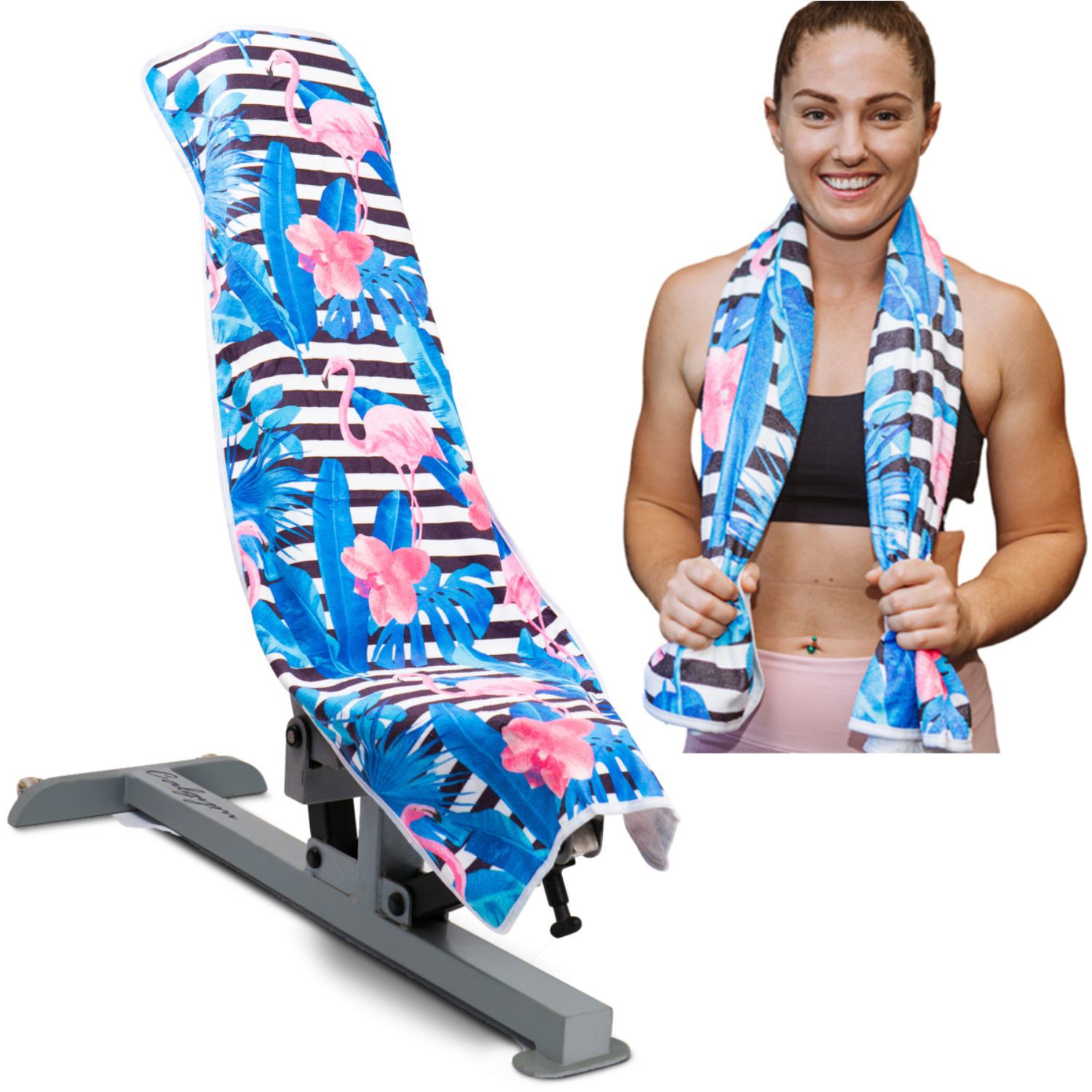 12"x 36" Sublimated Coolmax Polyester Gym Towel 2