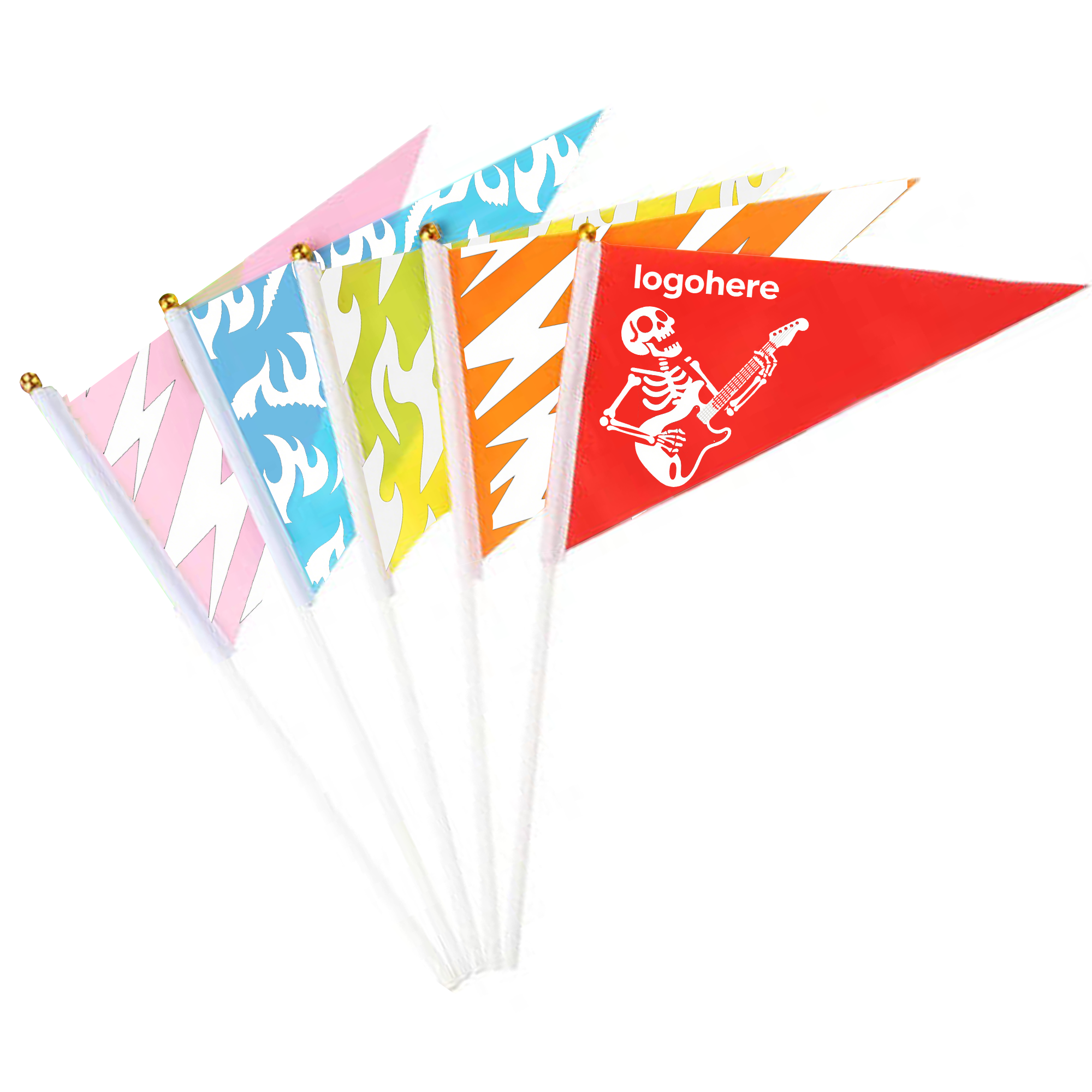 Personalized Polyester Triangle Hand Flag 2