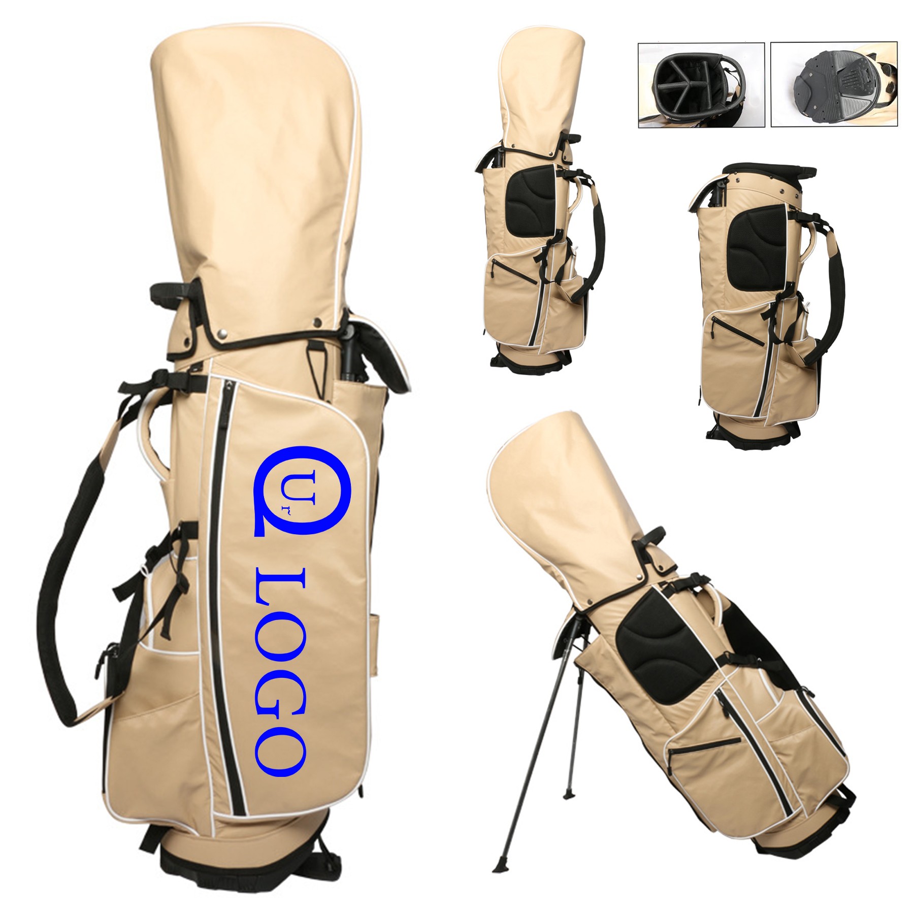 9 Inch Khaki Golf Bag