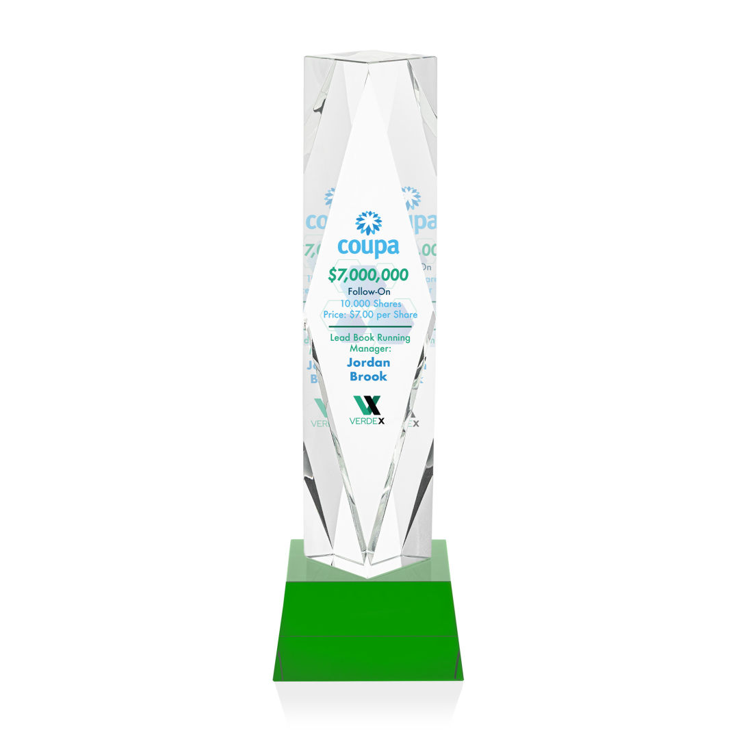Toscana VividPrint™ Award on Base - Green 7