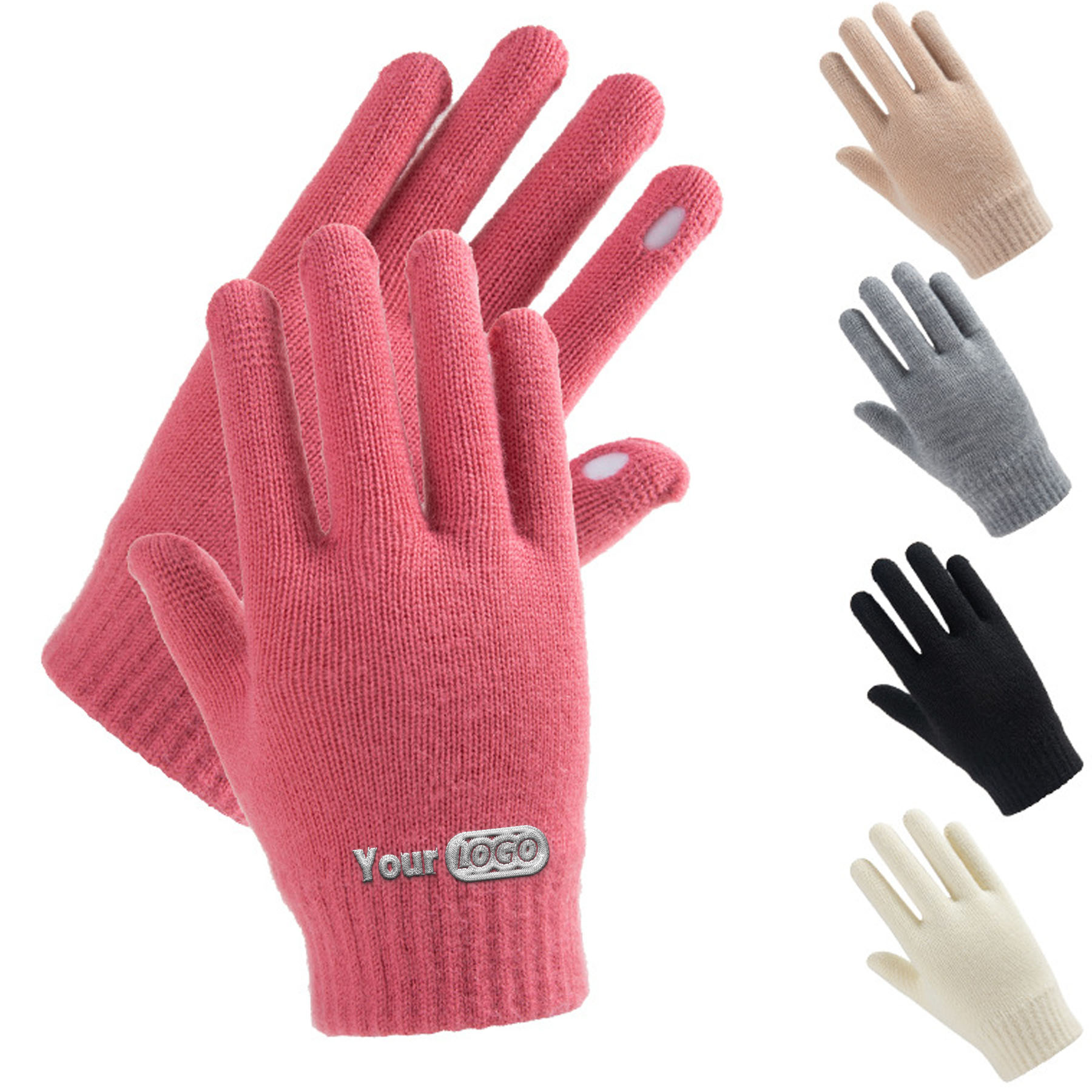 Solid Color Windproof Fingerless Gloves 4