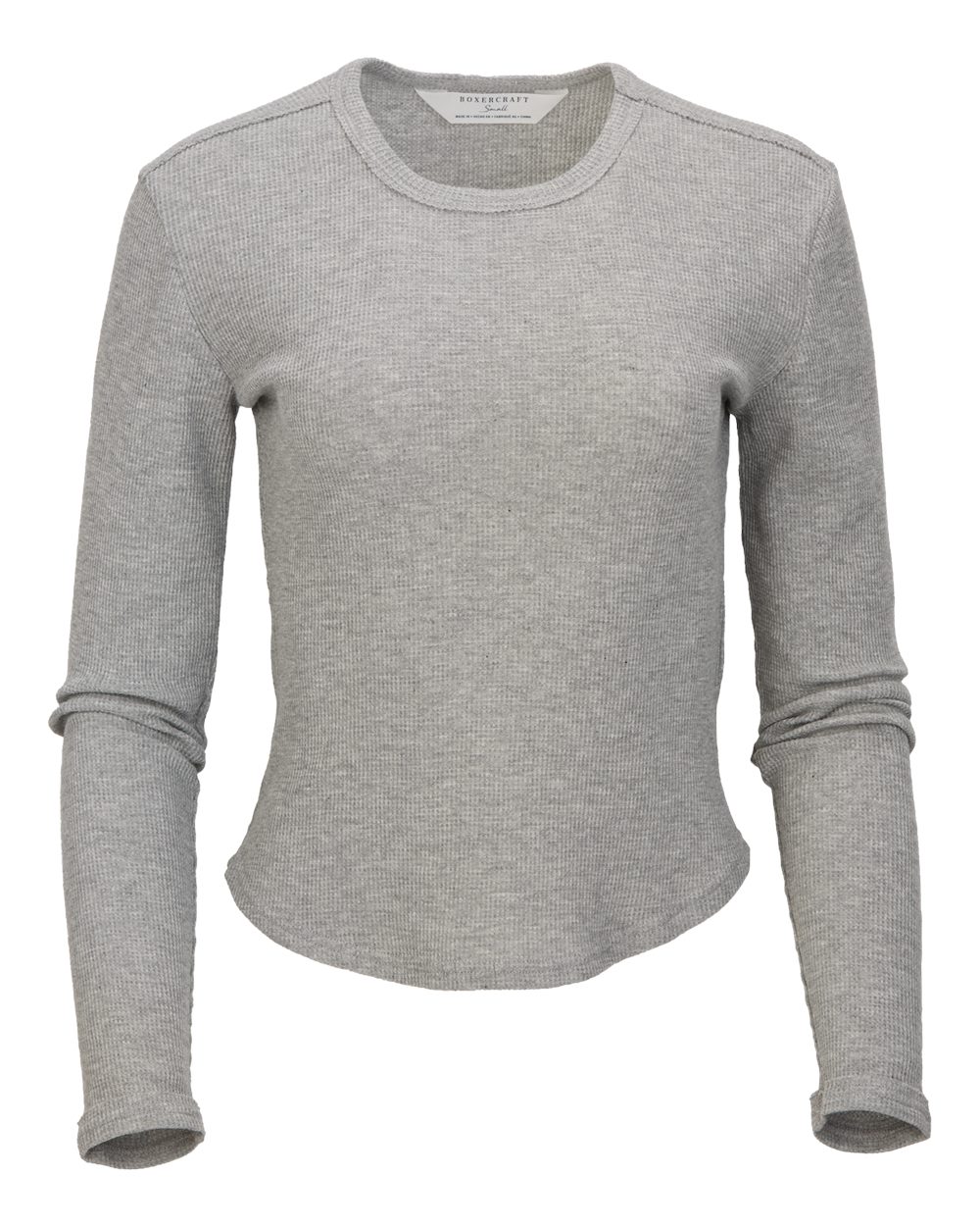 Women's Waffle Knit Baby Long Sleeve T-Shirt - BW3103 2