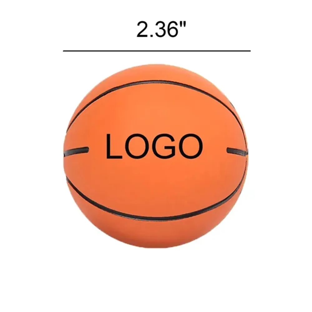 MOQ 50 Custom Mini Elastic Rubber Basketball Bouncy Balls 3