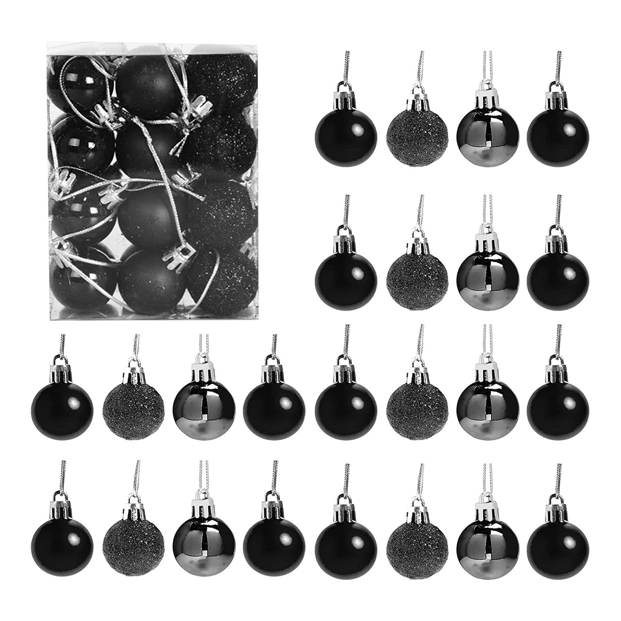 Shatterproof Christmas Ball Ornaments Set Different Sizes 8