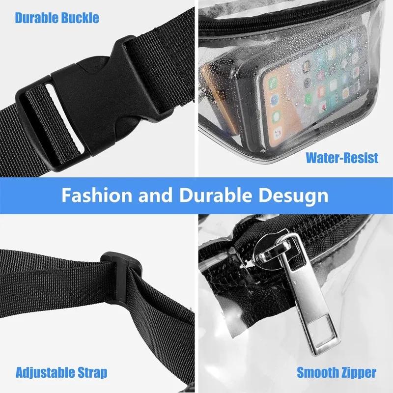 Transparent PVC Waist Bag with Adjustable Strap 5