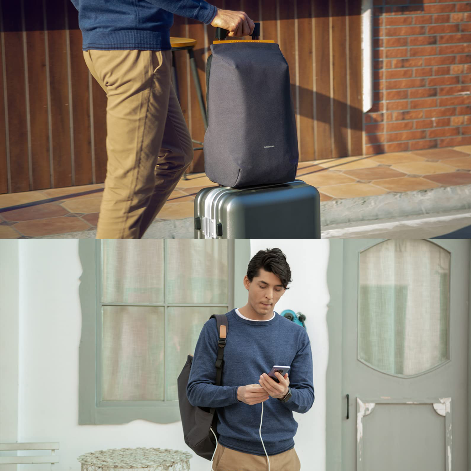 15.6 Inch College Backpack With Usb Charging 3