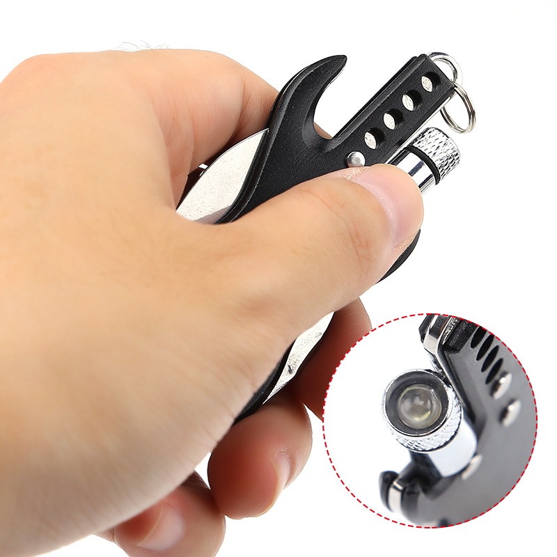 3-in-1 Mini Guitar-Shaped Multitool w/Keychain Knife 2
