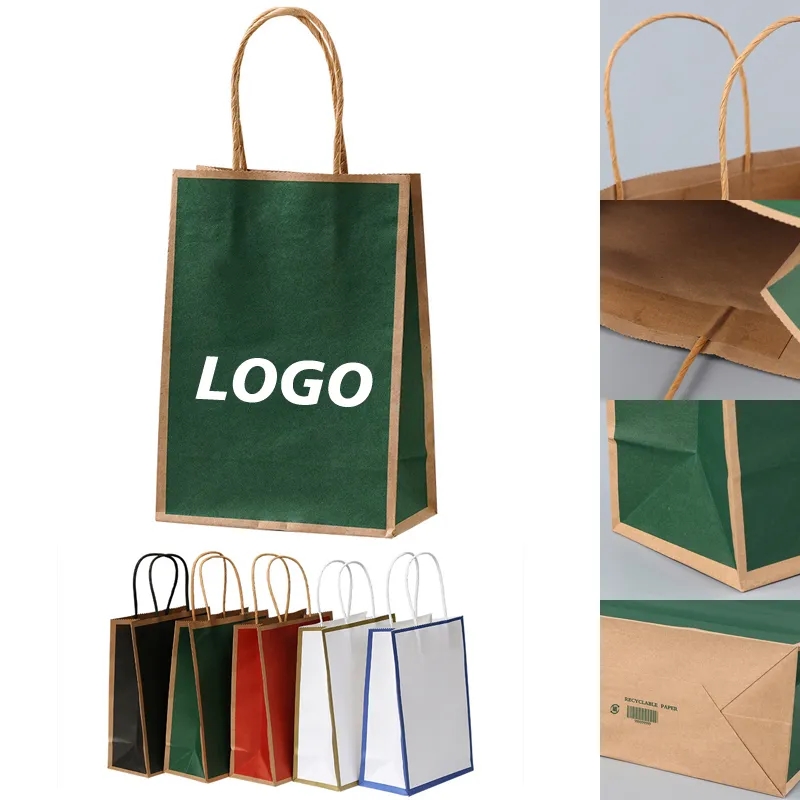 Kraft Paper Gift Bags with Handles 1