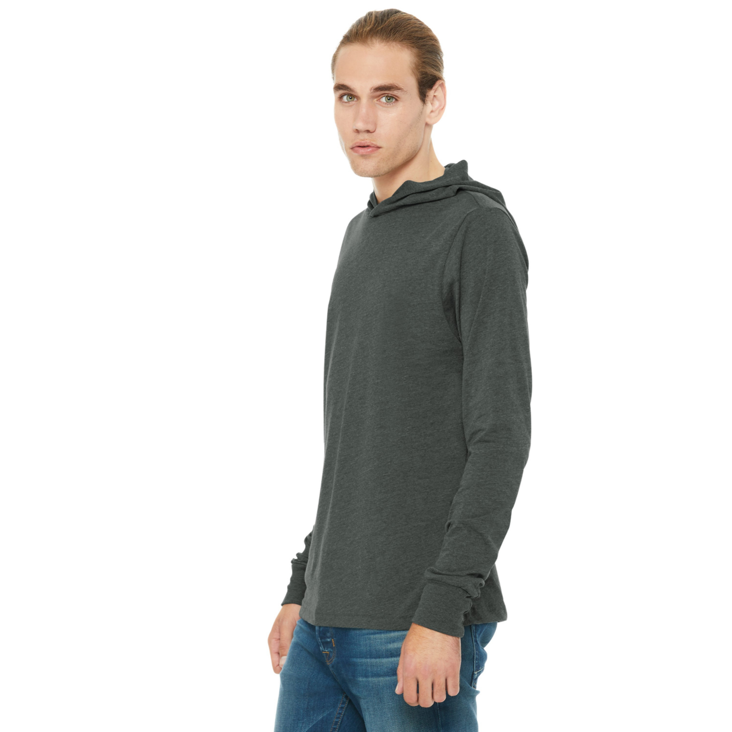 BELLA+CANVAS Unisex Jersey Long Sleeve Hoodies 4.2 oz. 1