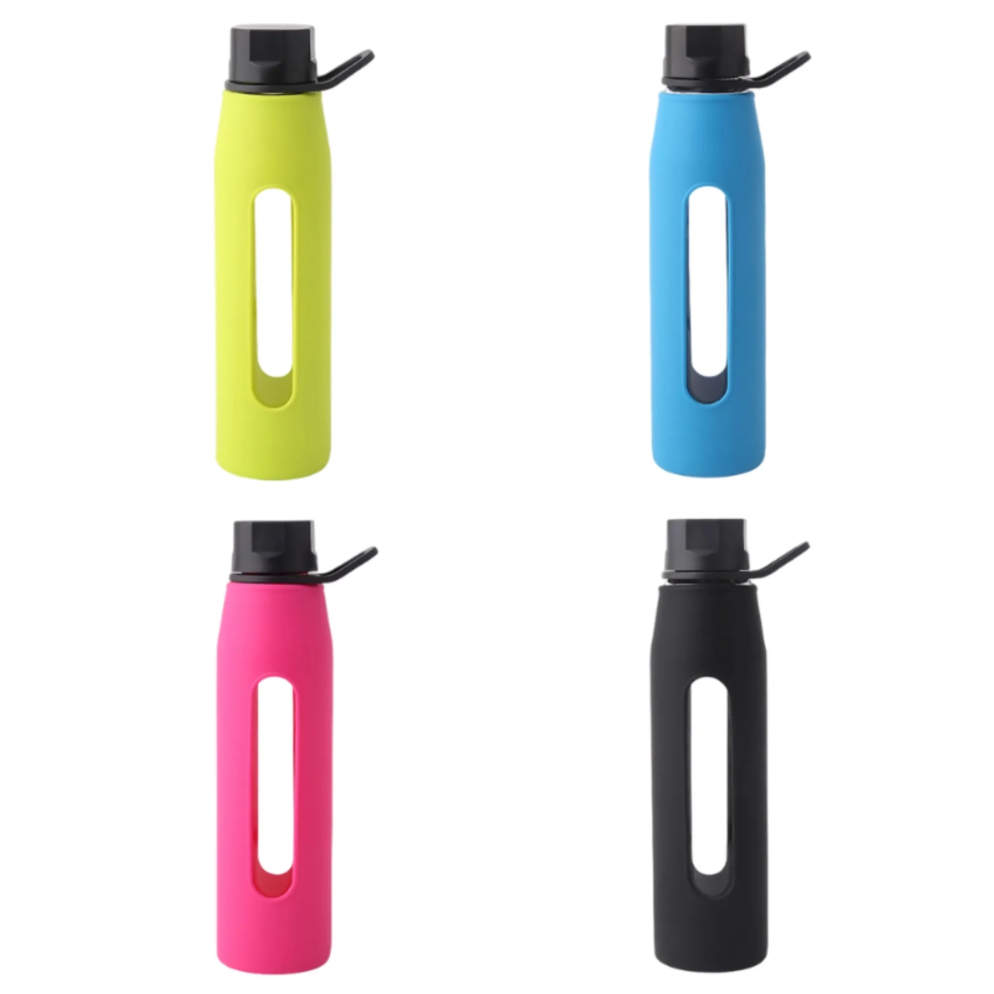 Silicone Cup Sleeve High Borosilicate Glass 5
