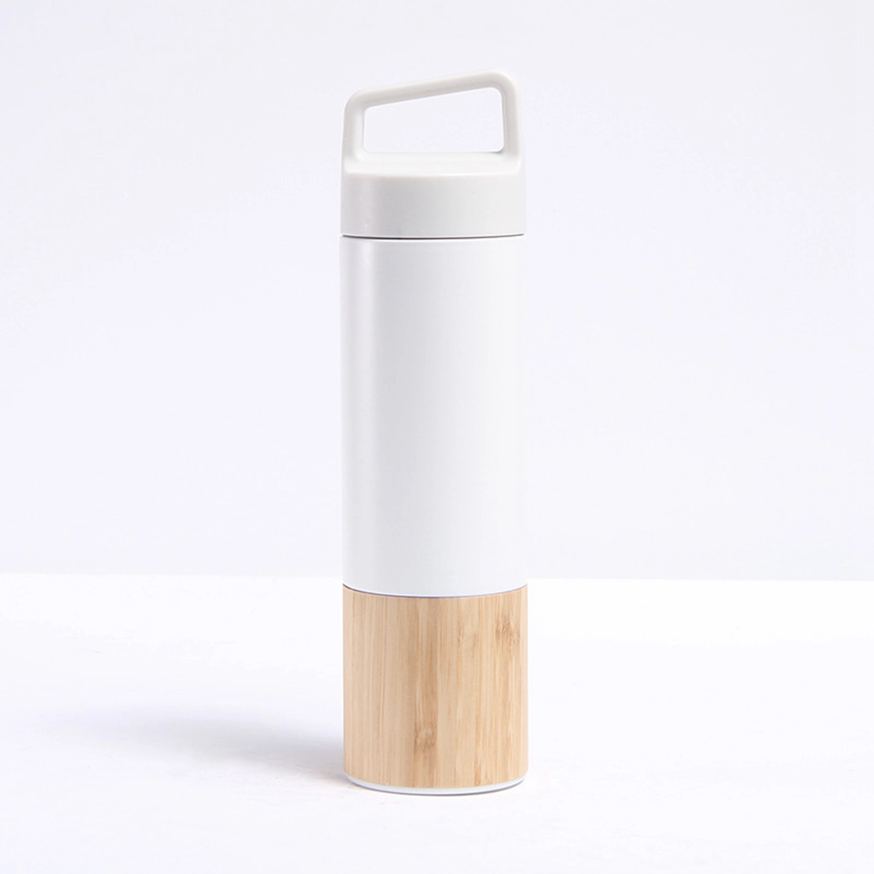20 Oz. Triple Wall Bamboo 304 Stainless Steel Vacuum Flask, custom water bottle with logo imprint 2
