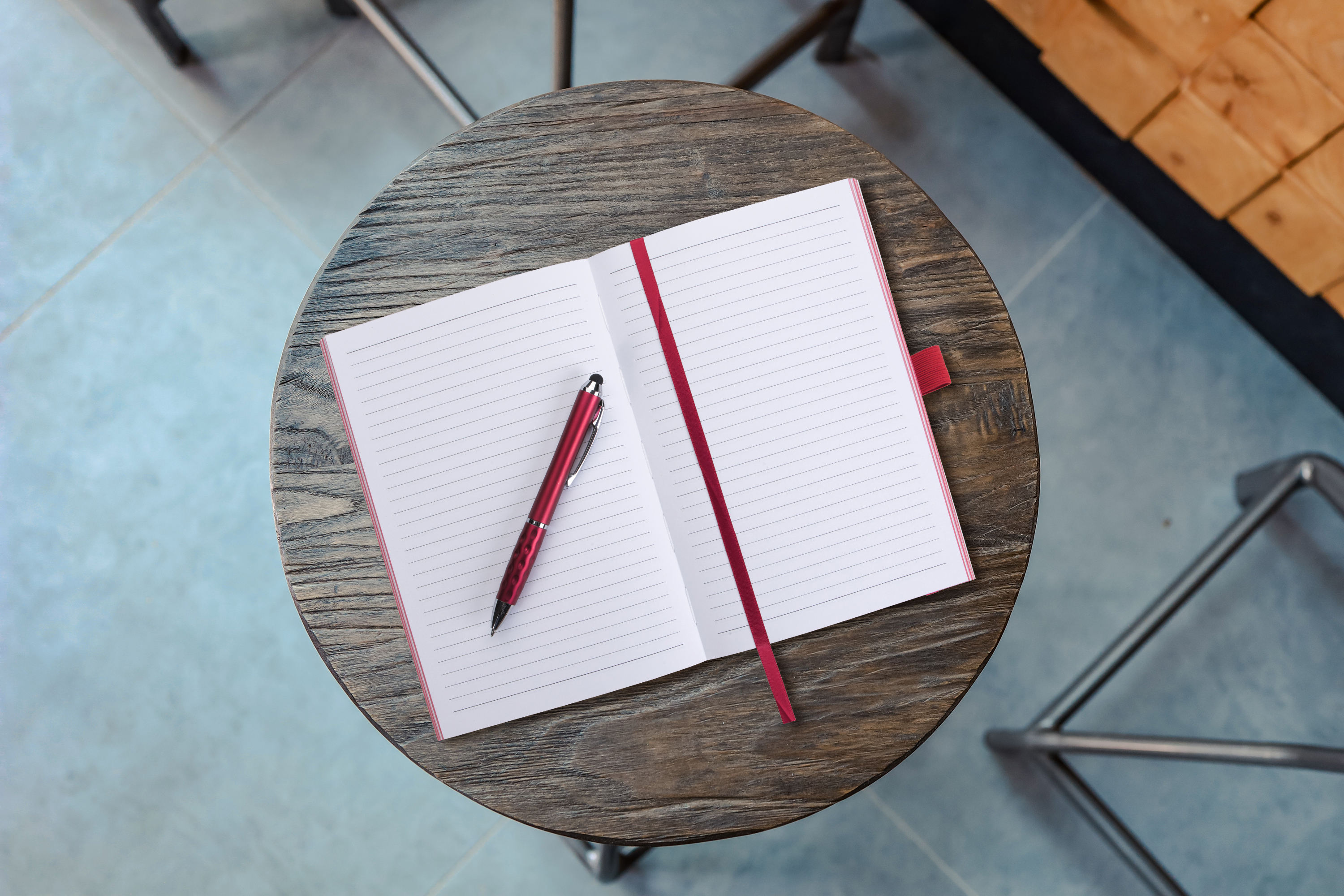 Color Edge Journal with Metallic Stylus Pen