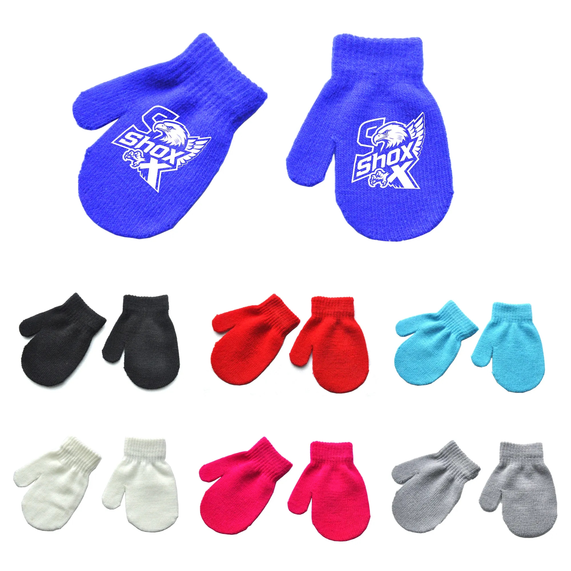 MOQ 10 Winter Baby Knitted Mittens 3