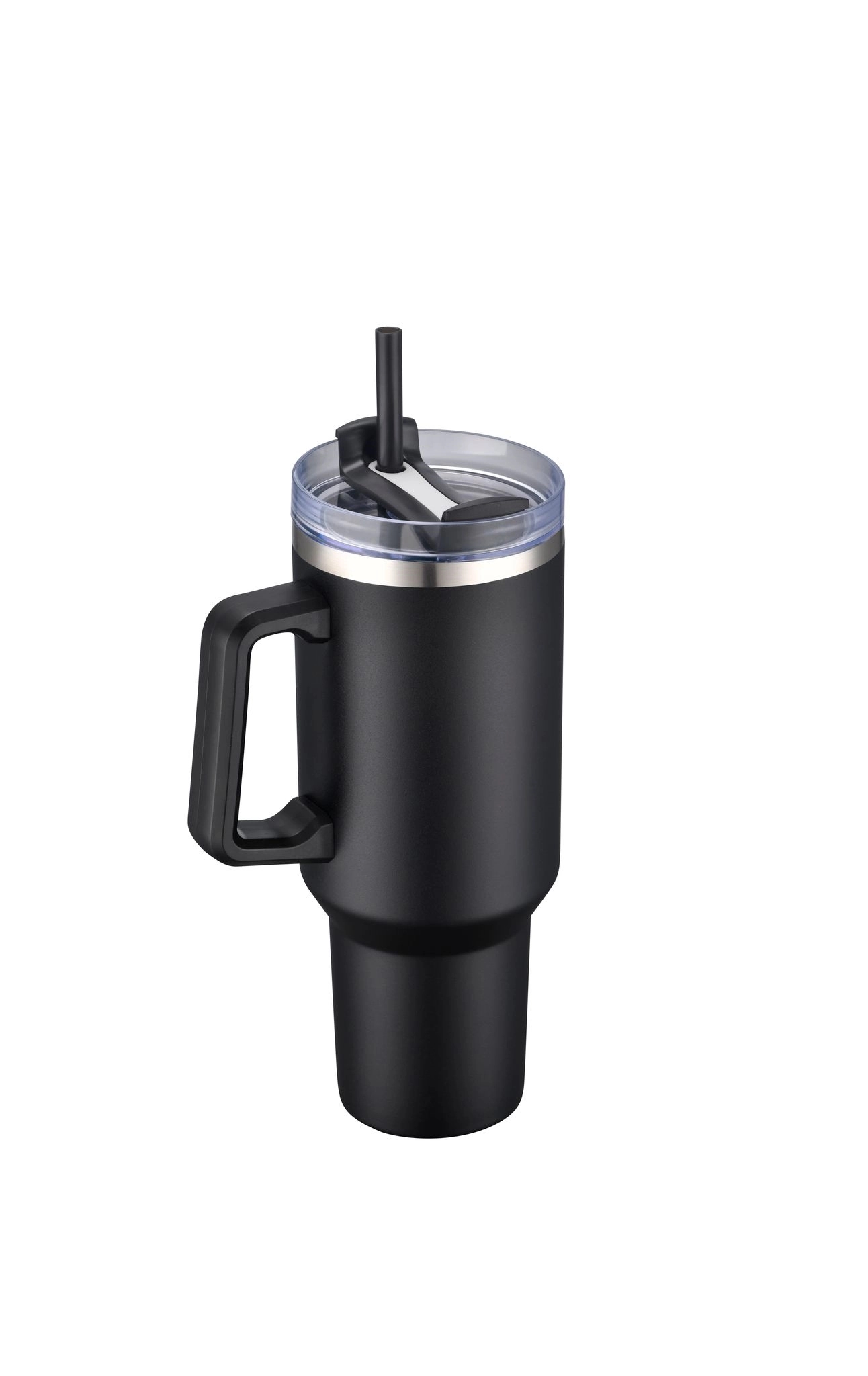 40oz Stainless Travel Mug w/ Handle and Straw 4