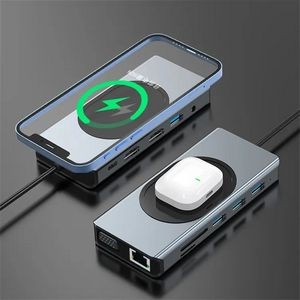 9-in-1 HUB Dock With Wireless Charging 2