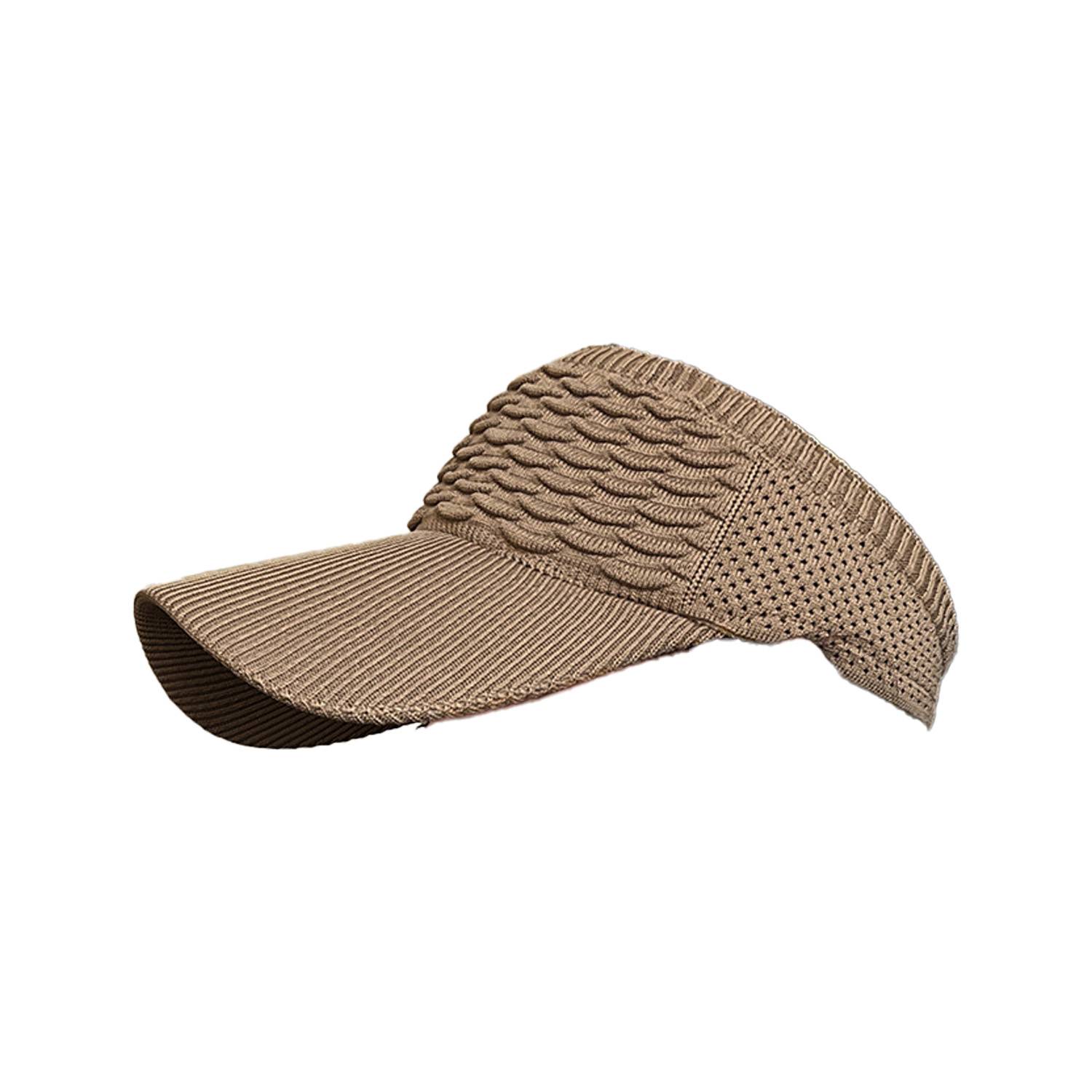 Semi-Hollow Women Sun Visor Hat – Lightweight & Adjustable 3