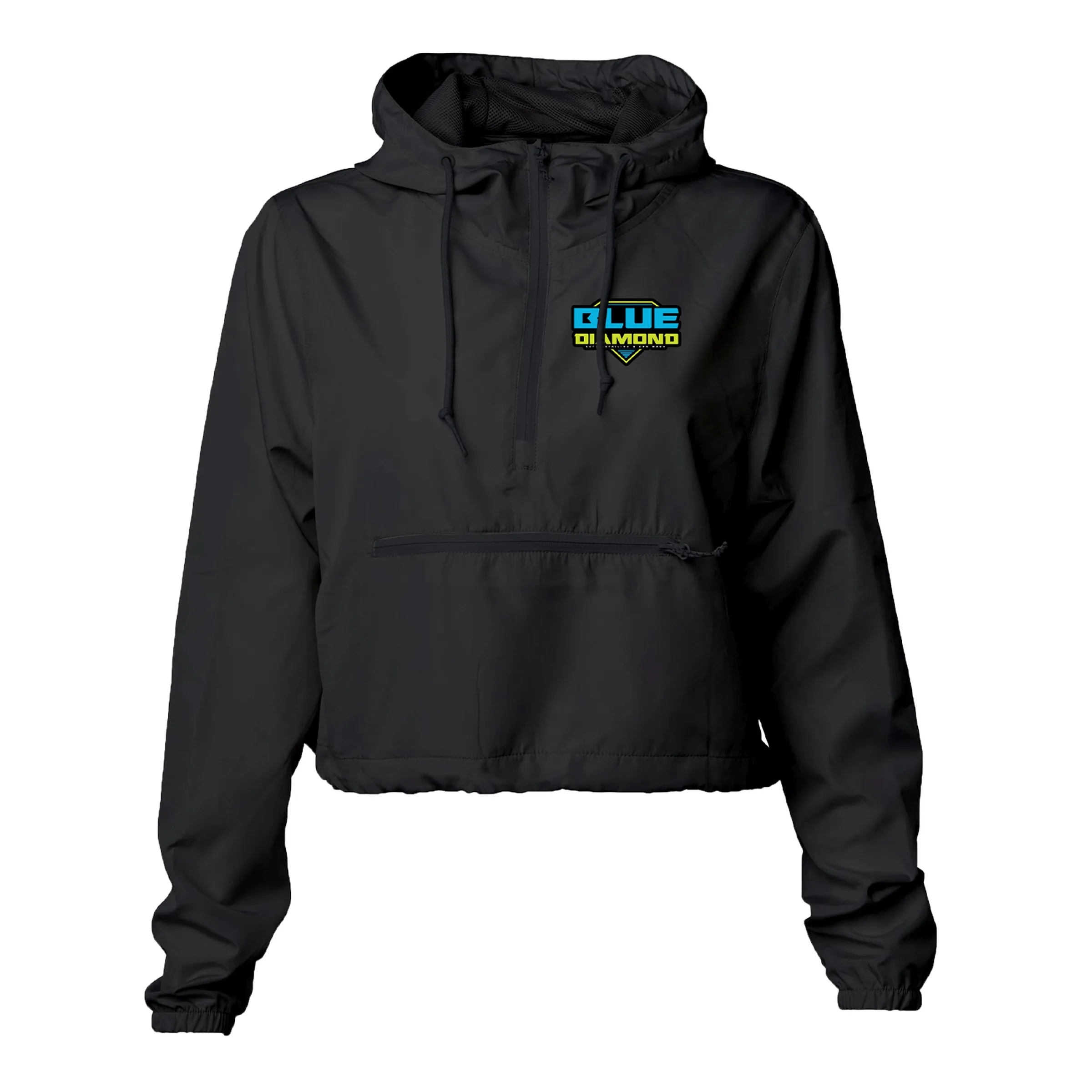 Independent Trading Co. Women's Lightweight Crop Windbreaker 9