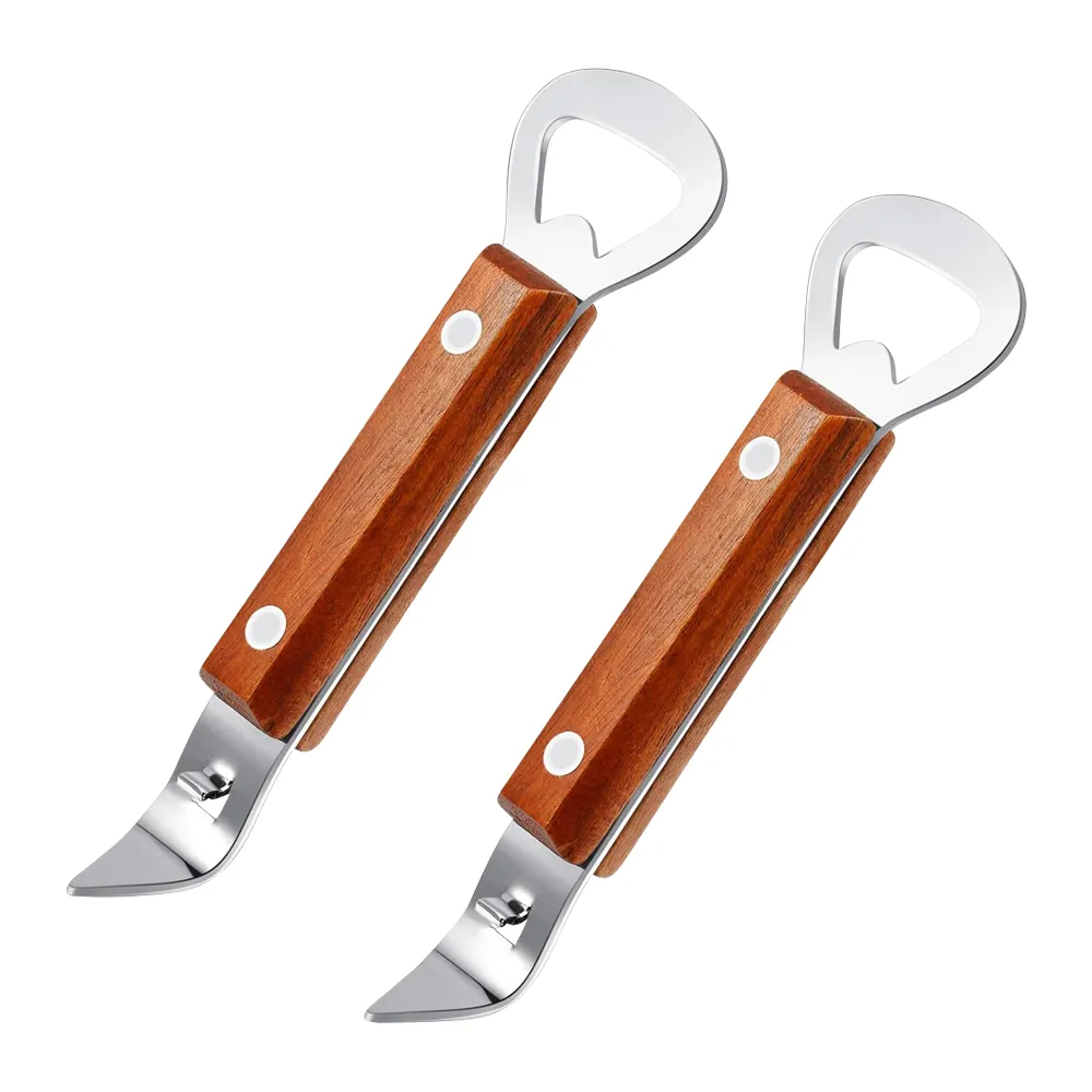 Dual-Ended Wood Bottle and Can Opener 4