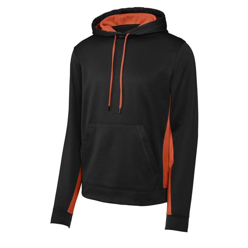 Sport-Tek Sport-Wick Fleece Colorblock Hooded Pullover. 33