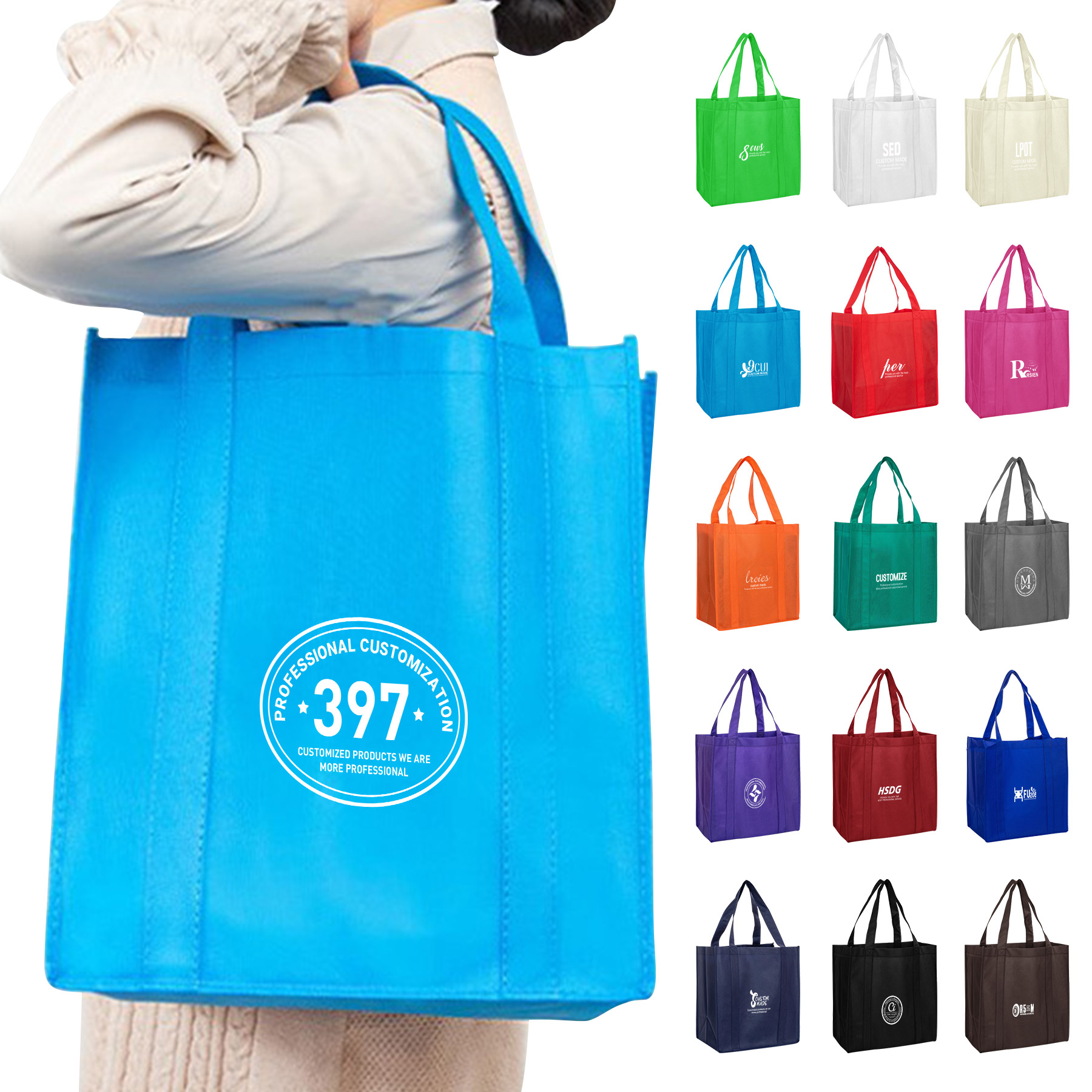 Large Capacity Non-woven Shopping Tote Bag 2